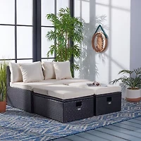 Pramla  4-pc. Patio Lounge Chair and Ottoman Set