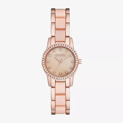 Geneva Womens Crystal Accent Rose Goldtone Bracelet Watch Fmdjm257
