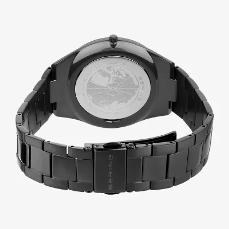 Bering Mens Black Stainless Steel Bracelet Watch 17240-777