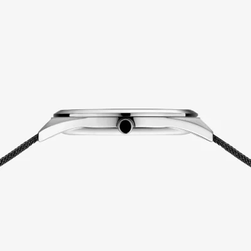 Bering Mens Black Stainless Steel Bracelet Watch 17140-102