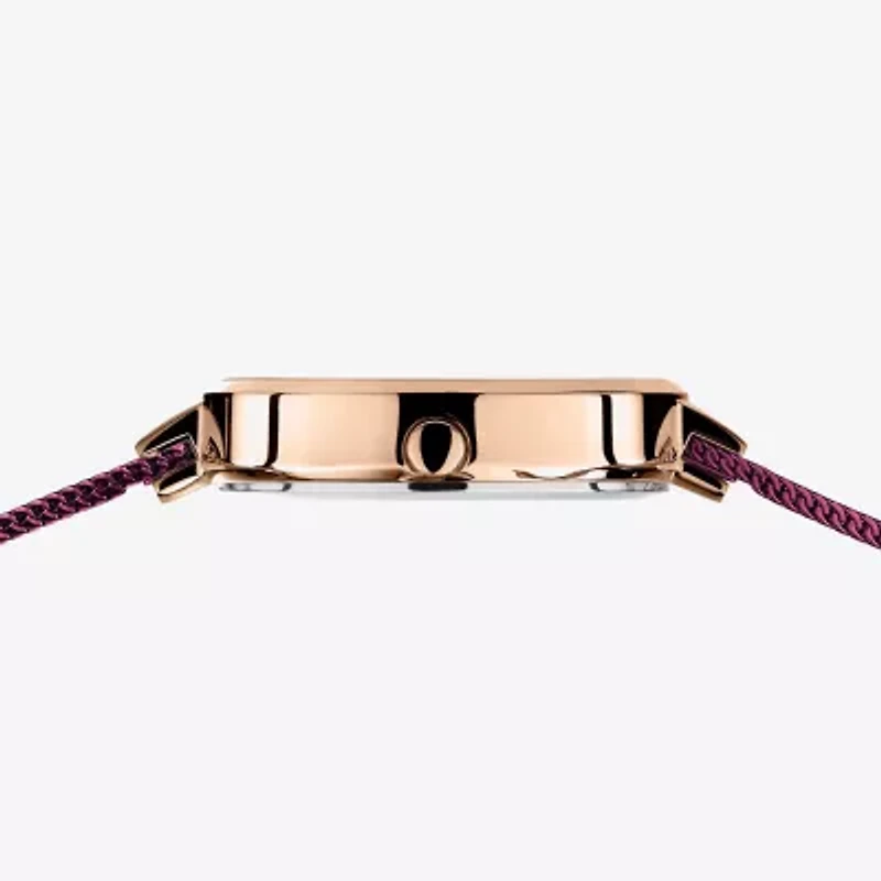 Bering Womens Purple Stainless Steel Bracelet Watch 14631-969