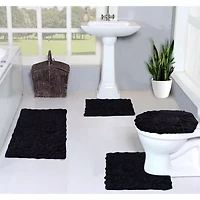 Home Weavers Inc Bellflower 4-pc. Quick Dry Bath Rug Set