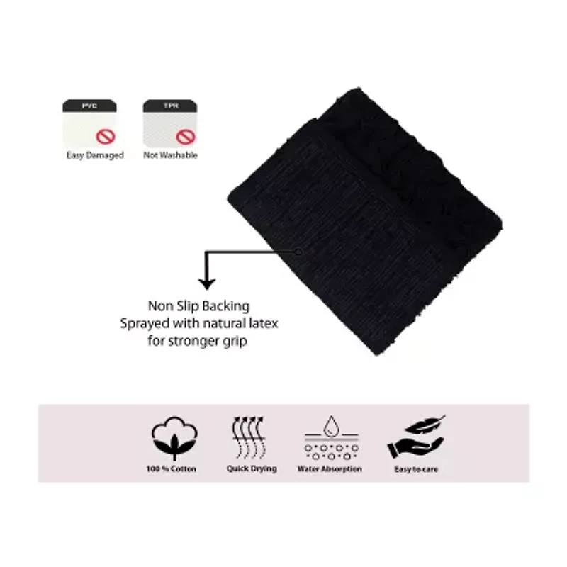 Home Weavers Inc Bellflower 4-pc. Quick Dry Bath Rug Set