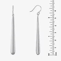 Long Womens Sterling Silver Drop Earrings