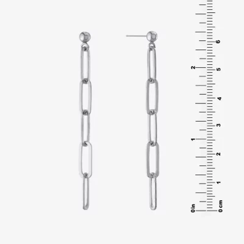 Womens Sterling Silver Drop Earrings