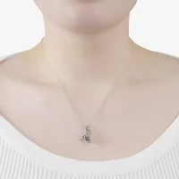 Hummingbird Womens White Mother Of Pearl Sterling Silver 16 Inch Pendant Necklace