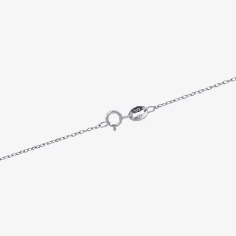 Womens Blue Sterling Silver 18 Inch Statement Necklace