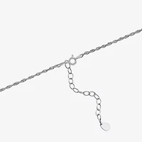 Womens Enhanced Blue Turquoise Sterling Silver Pear 18 Inch Pendant Necklace