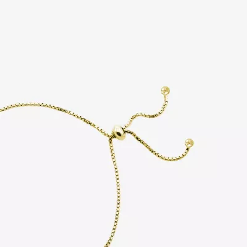 Adjustable Length Womens Cubic Zirconia 14K Gold Over Silver 26 Inch Tennis Necklace