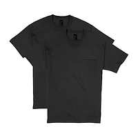 Hanes 2-Pack Heavyweight Unisex Adult Crew Neck Short Sleeve Active 2-pc. T-Shirt