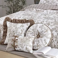 Laurel Manor Toile Garden Oblong Throw Pillow