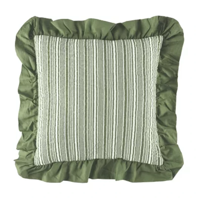 Laurel Manor Toile Garden Square Throw Pillow