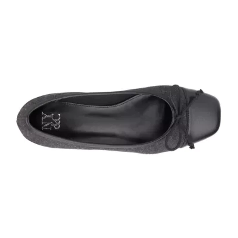 New York & Company Patricia Womens Cap Closed Toe Ballet Flats