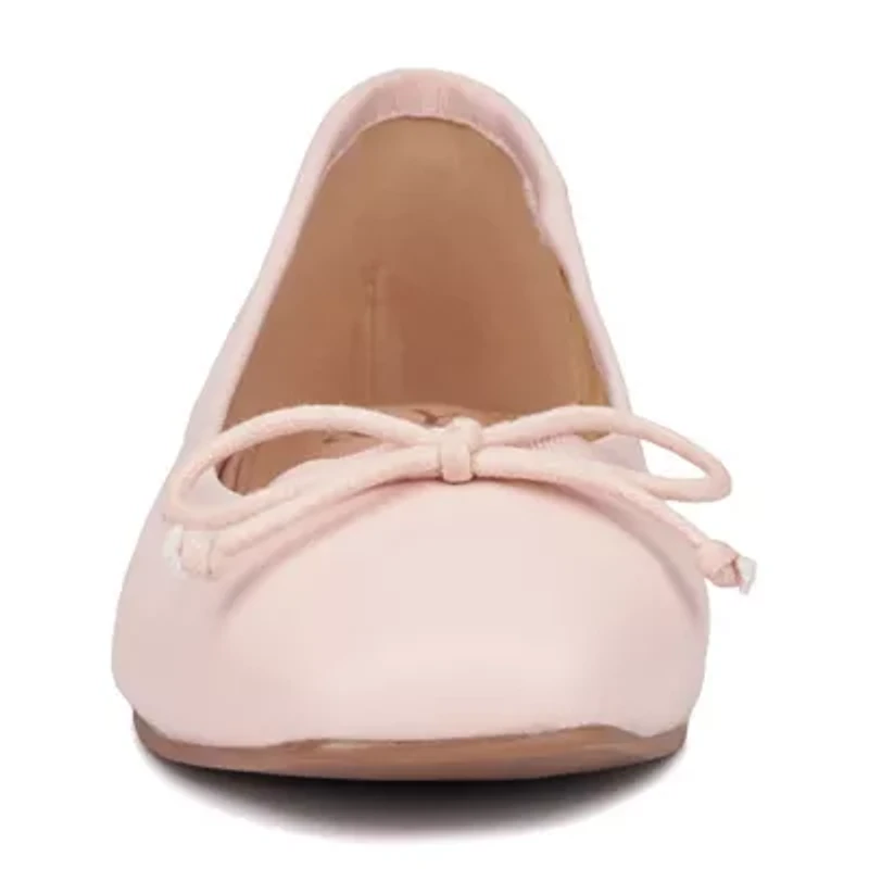 New York & Company Paulina Womens Square Closed Toe Ballet Flats