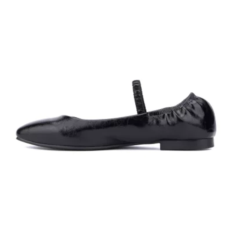 New York & Company Paris Womens Square Closed Toe Ballet Flats