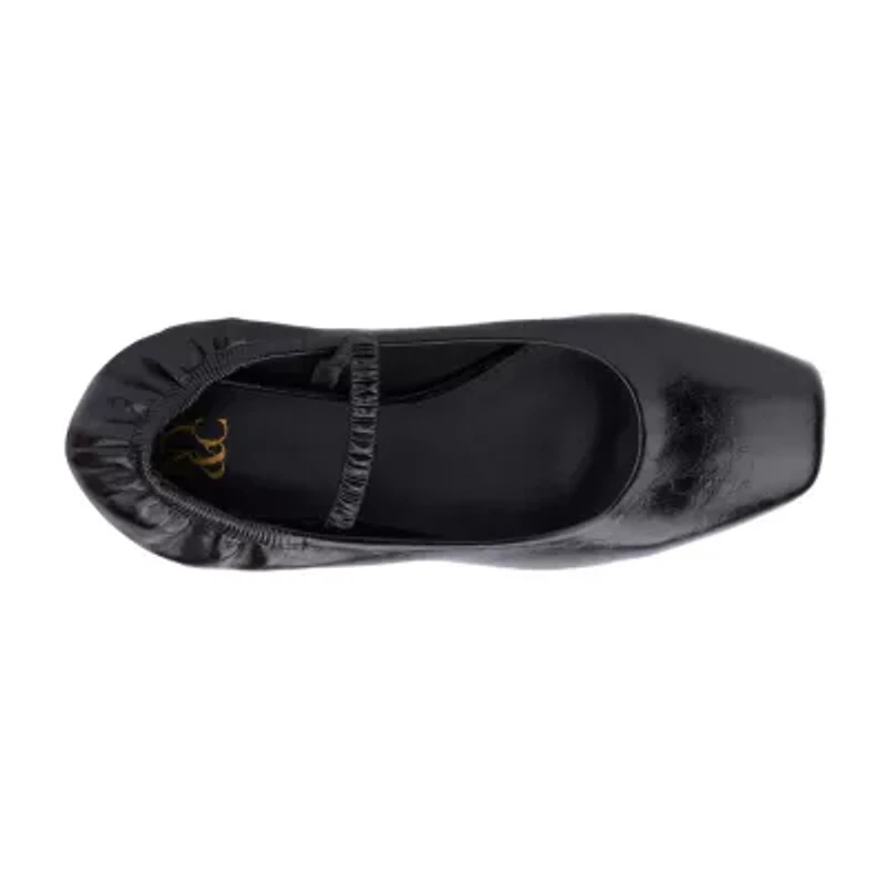 New York & Company Paris Womens Square Closed Toe Ballet Flats