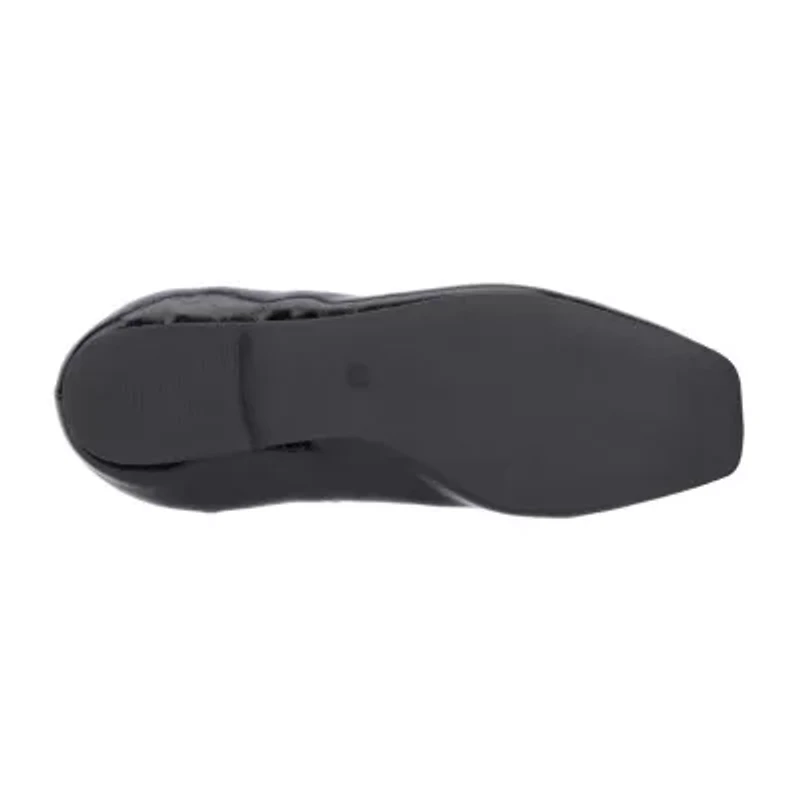 New York & Company Paris Womens Square Closed Toe Ballet Flats