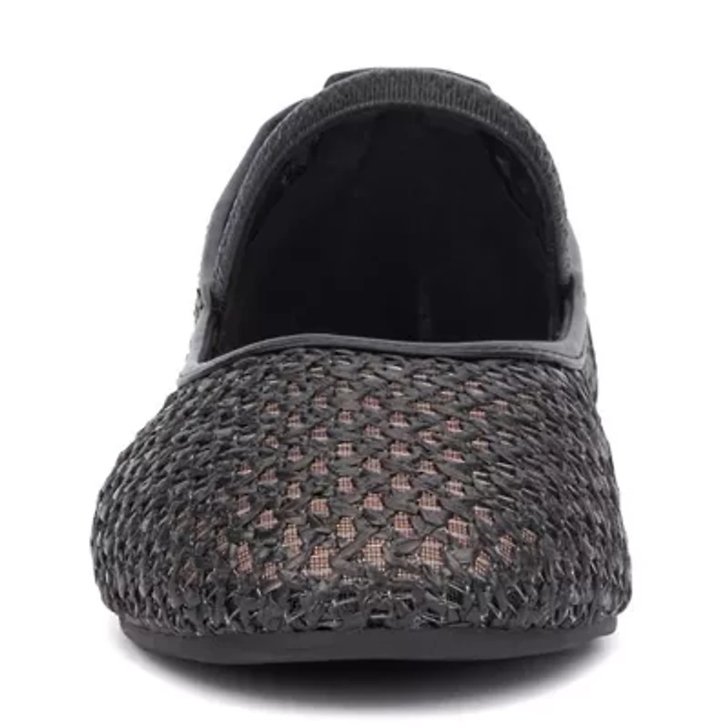 New York & Company Alena Womens Round Closed Toe Ballet Flats