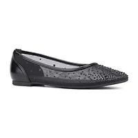 New York & Company Priya Womens Square Ballet Flats