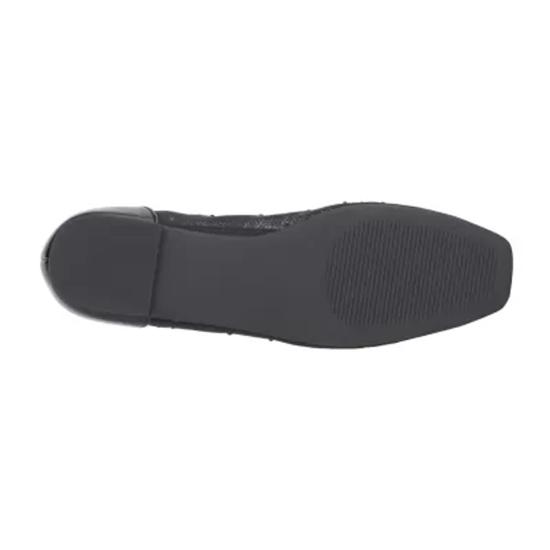 New York & Company Priya Womens Square Ballet Flats