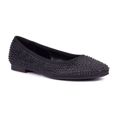 New York & Company Palmira Womens Square Ballet Flats