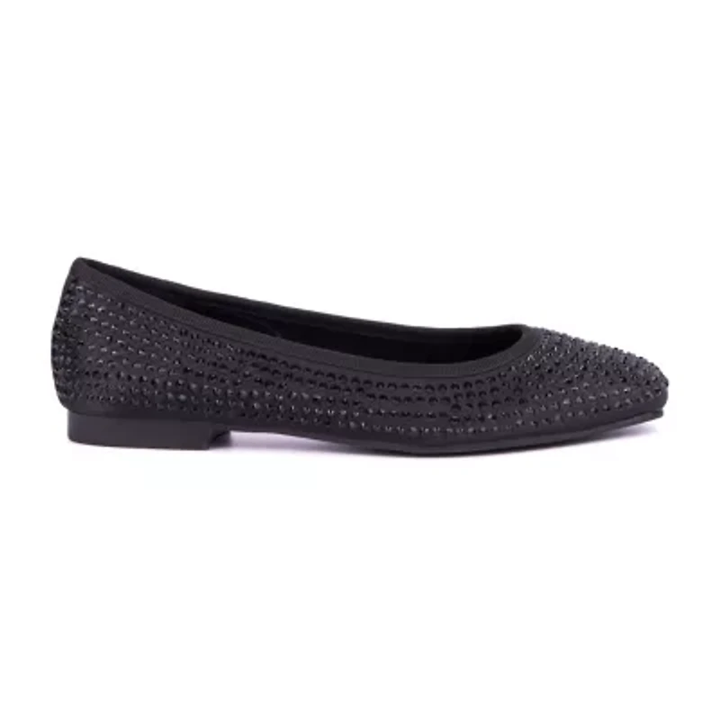 New York & Company Palmira Womens Square Ballet Flats