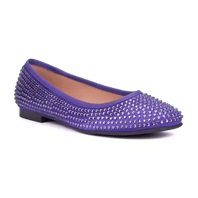 New York & Company Palmira Womens Square Ballet Flats