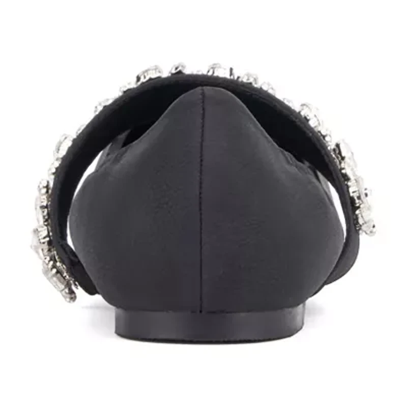 New York & Company Paxley Womens Square Closed Toe Ballet Flats