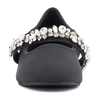 New York & Company Paxley Womens Square Closed Toe Ballet Flats