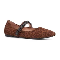 New York & Company Paxley Womens Square Closed Toe Ballet Flats