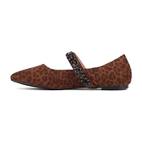 New York & Company Paxley Womens Square Closed Toe Ballet Flats