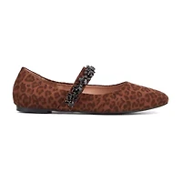 New York & Company Paxley Womens Square Closed Toe Ballet Flats