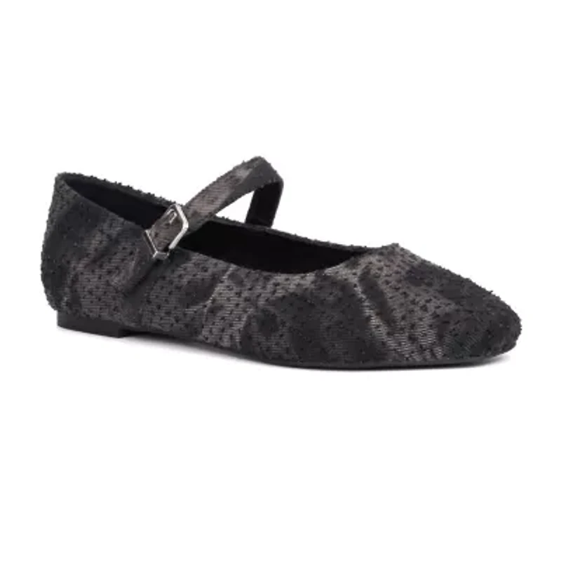 New York & Company Page Womens Square Closed Toe Ballet Flats