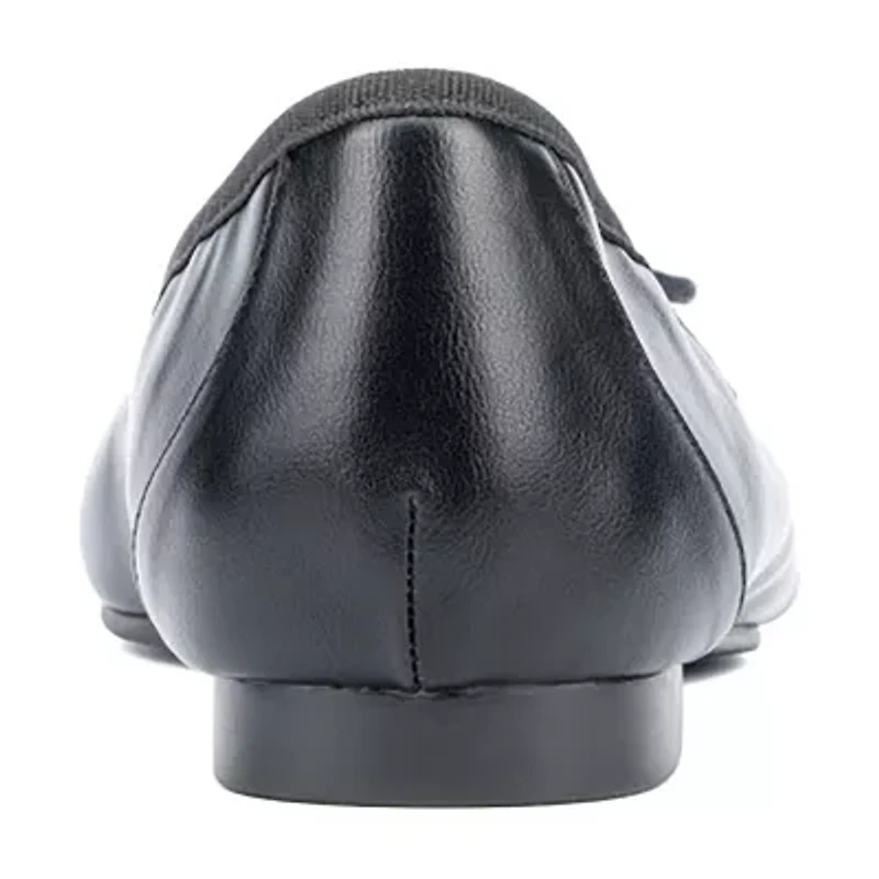 New York & Company Paulina Womens Square Closed Toe Ballet Flats