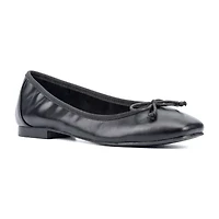 New York & Company Paulina Womens Square Closed Toe Ballet Flats