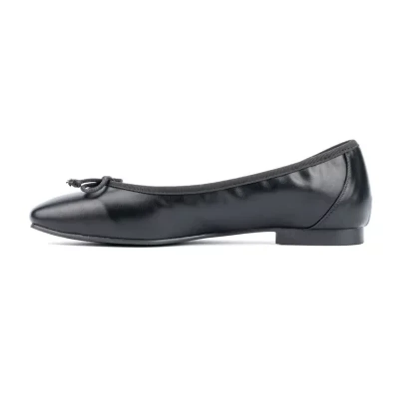 New York & Company Paulina Womens Square Closed Toe Ballet Flats