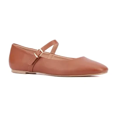 New York & Company Page Womens Square Closed Toe Mary Jane Shoes