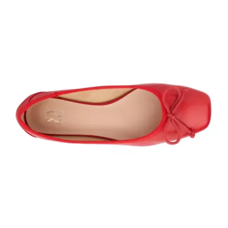 New York & Company Paulina Womens Square Closed Toe Ballet Flats