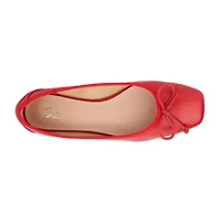 New York & Company Paulina Womens Square Closed Toe Ballet Flats