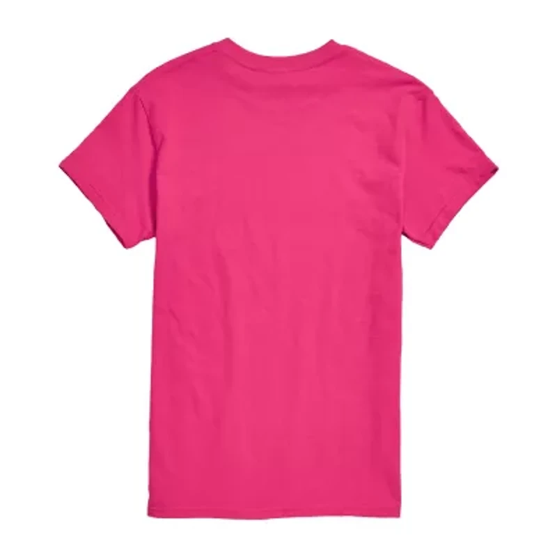 Womens Juniors Crew Neck Short Sleeve Regular Fit Peanuts Snoopy Graphic T-Shirt