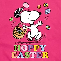 Womens Juniors Crew Neck Short Sleeve Regular Fit Peanuts Snoopy Graphic T-Shirt