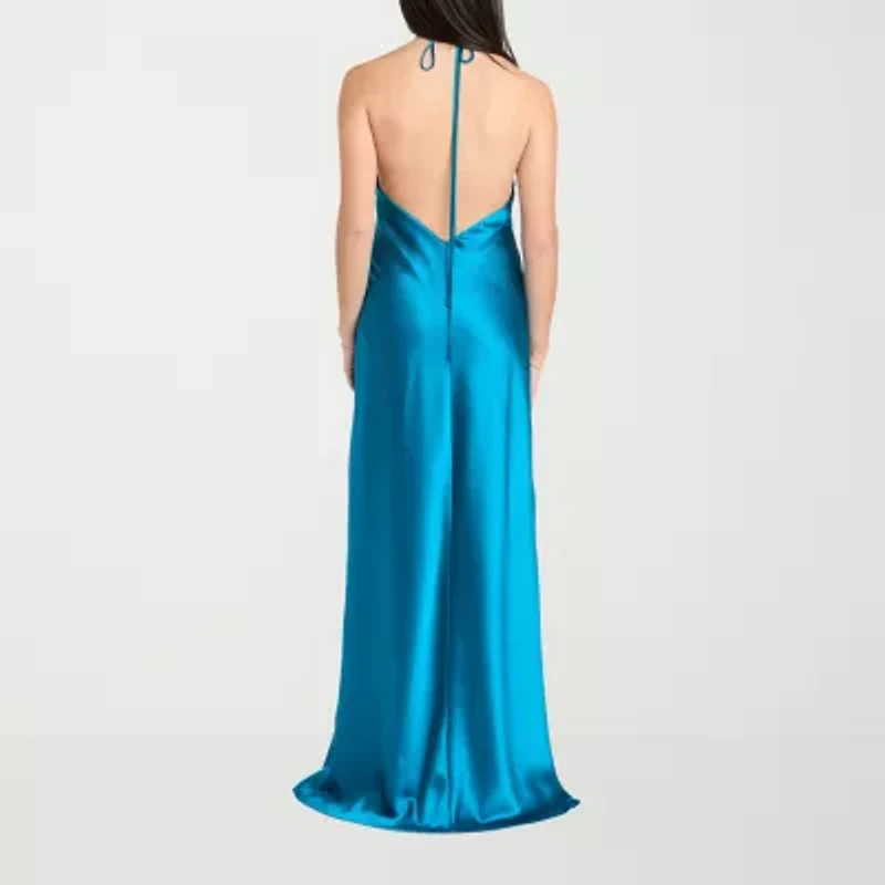Morgan & Co. Womens Sleeveless Juniors Slip Dress