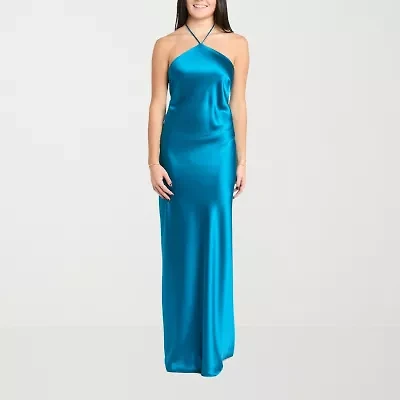 Morgan & Co. Womens Sleeveless Juniors Slip Dress