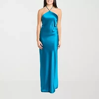 Morgan & Co. Womens Sleeveless Juniors Slip Dress