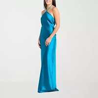 Morgan & Co. Womens Sleeveless Juniors Slip Dress