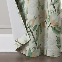 Broadhaven Geneva Print Grommet Top Blackout Single Curtain Panel