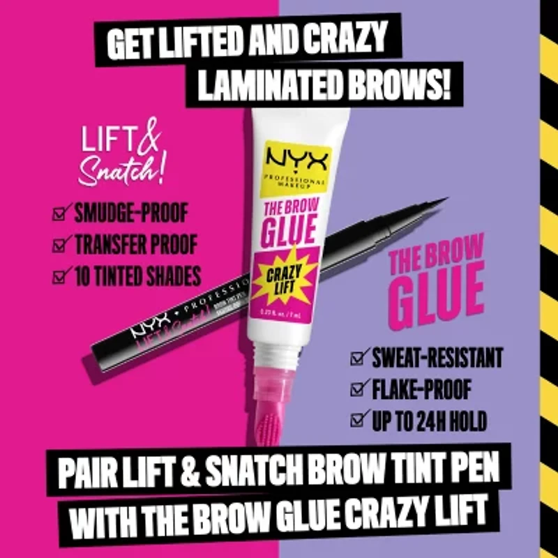 NYX Professional Makeup The Brow Glue Crazy Lift