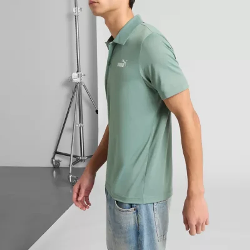 PUMA Mens Regular Fit Short Sleeve Polo Shirt