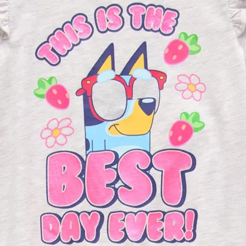 Happy Threads Toddler Girls 2-pc. Bluey Short Set