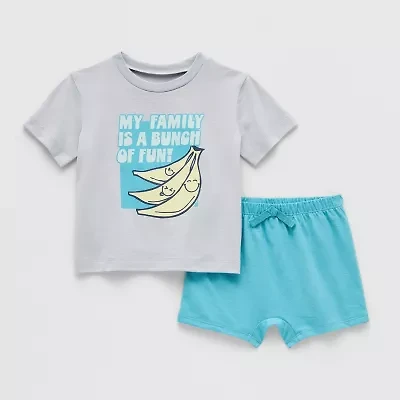 Okie Dokie Baby Boys 2-pc. Short Set